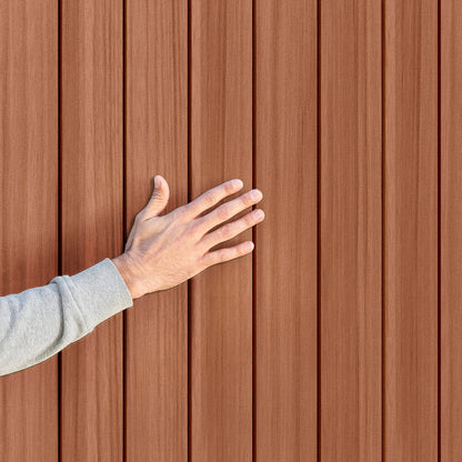 Keter Darwin Outdoor Apex Double Door Garden Storage Shed 6 X 4ft Brown Wood Look And Feel | Fade Free | All Weather Resistant | Safe And Secure | Zero Maintenance | 15 Year Warranty