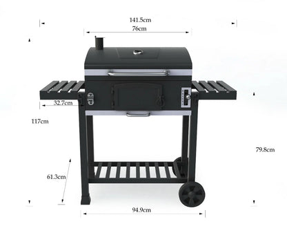 Outdoor XXL Smoker Barbecue Charcoal Portable BBQ Grill Home Garden